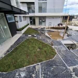 Jardinizacion en proyecto de torres